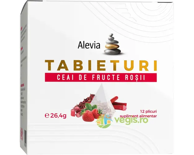 Tabieturi Ceai de Fructe Rosii 12 plicuri piramida
