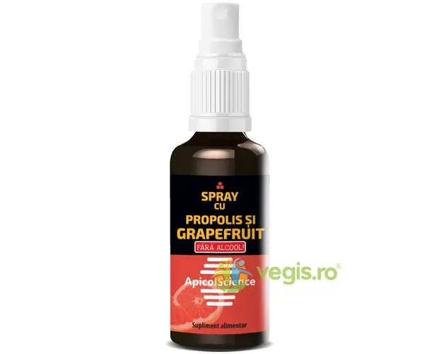 Spray cu Propolis si Grapefruit fara Alcool 50ml