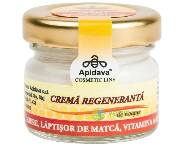 Crema Regeneranta Noapte Cu Miere, Laptisor De Matca, Vitamina A,E 30ml