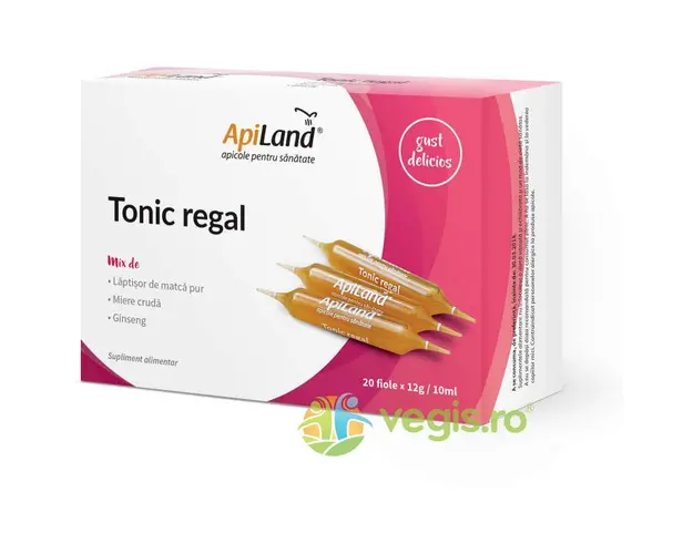 Tonic Regal - Laptisor Pur, Miere si Ginseng 20 fiole