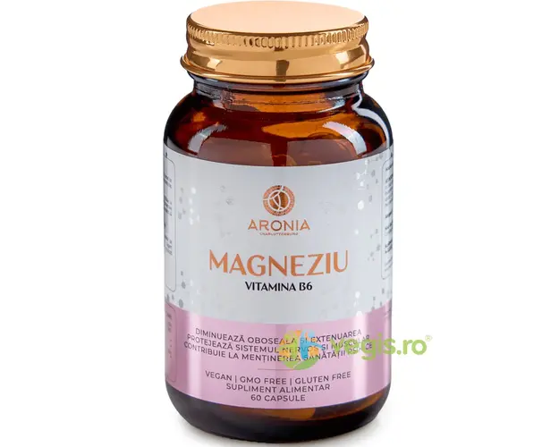 Magneziu 375mg cu Vitamina B6 60cps