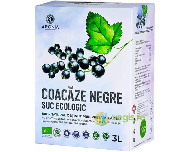 Suc de Coacaze Negre Ecologic/Bio 3L