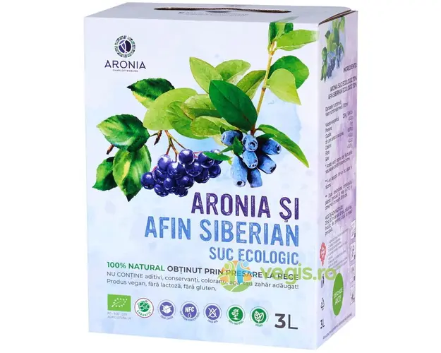 Suc de Aronia si Afin Siberian Ecologic/Bio 3L