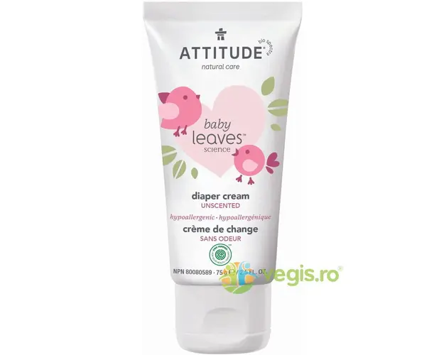 Crema pentru Zona Scutec cu Zinc Baby Leaves 75ml