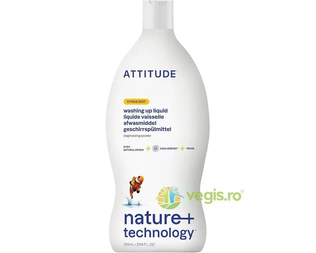 Lichid de Spalat Vase cu Coaja de Citrice 700ml