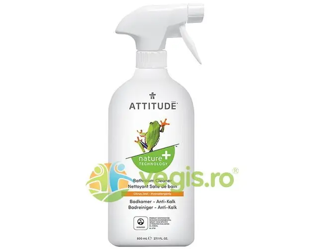 Solutie pentru Indepartat Depunerile de Calcar din Baie cu Citrice 800ml