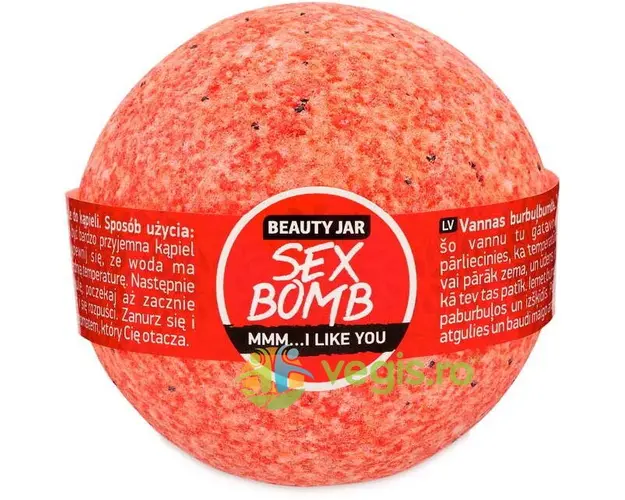 Bila de Baie Efervescenta cu Aroma de Capsuni Sex Bomb 150g