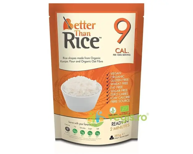 Orez din Konjac fara Gluten Ecologic/Bio 385g