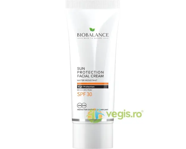Crema Protectie Solara SPF30+ pentru Fata cu Protectie foarte Inalta UVA&UVB 75ml