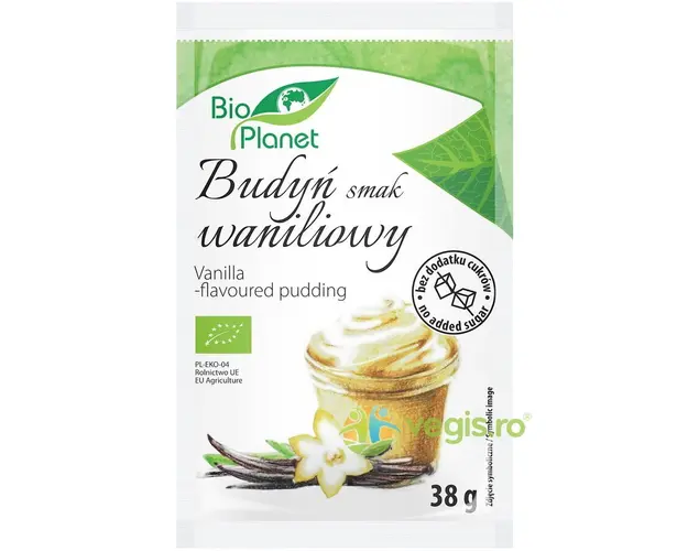 Budinca de Vanilie fara Zahar Ecologica/Bio 38g