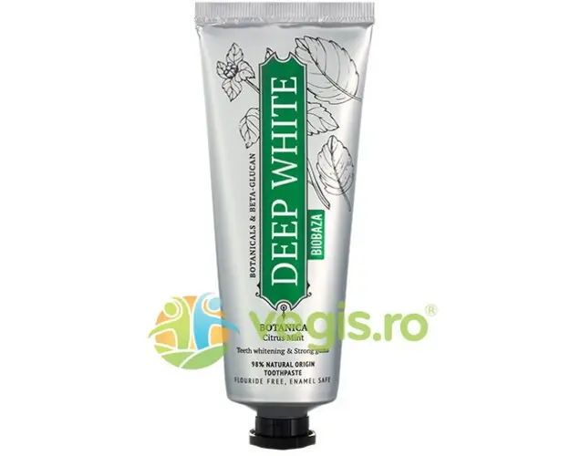 Pasta de Dinti Albire pentru Dinti Sensibili cu Extracte Botanice si Zinc Mineral 75ml