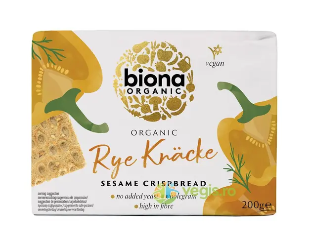 Felii Crocante din Secara Integrala cu Susan Ecologice/Bio 200g