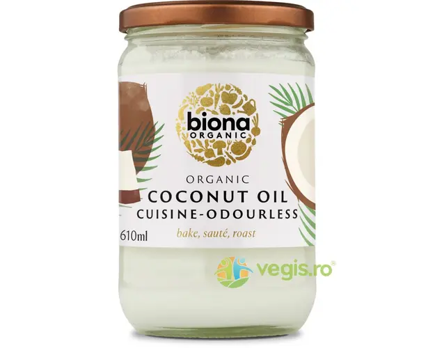 Ulei de Cocos fara Miros pentru Gatit Ecologic/Bio 610ml