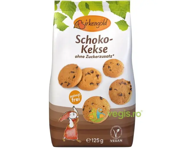 Biscuiti din Ovaz cu Ciocolata fara Zahar 125g
