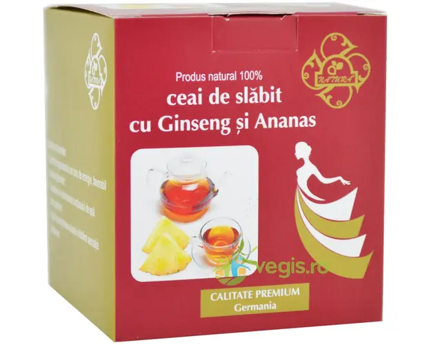Ceai de Slabit cu Ginseng si Ananas 20dz