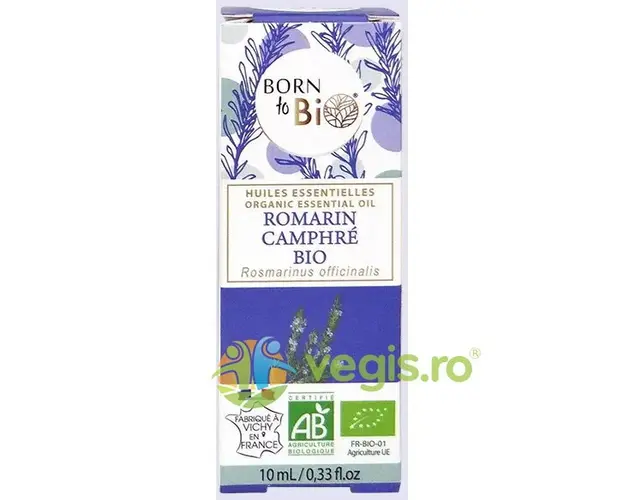 Ulei Esential de Rozmarin Camforat Ecologic/Bio 10ml