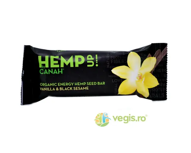 Baton Din Seminte De Canepa, Vanilie si Susan Hemp Up Ecologic/Bio 48gr