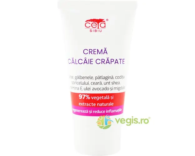 Crema pentru Calcaie Crapate cu Uree si Vitamina E 97% Vegetala 50ml