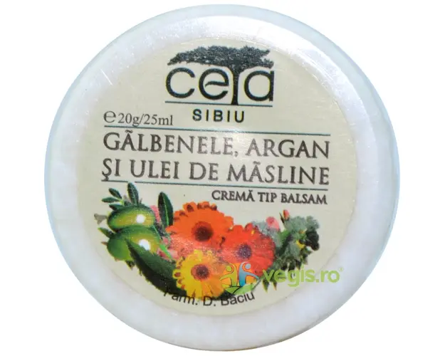 Unguent Galbenele+Ulei Argan+Ulei Masline 20gr
