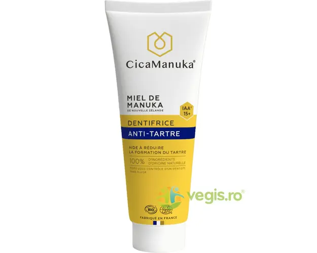 Pasta de Dinti Anti-Tartru cu Miere de Manuka IAA15+ Bio 75ml