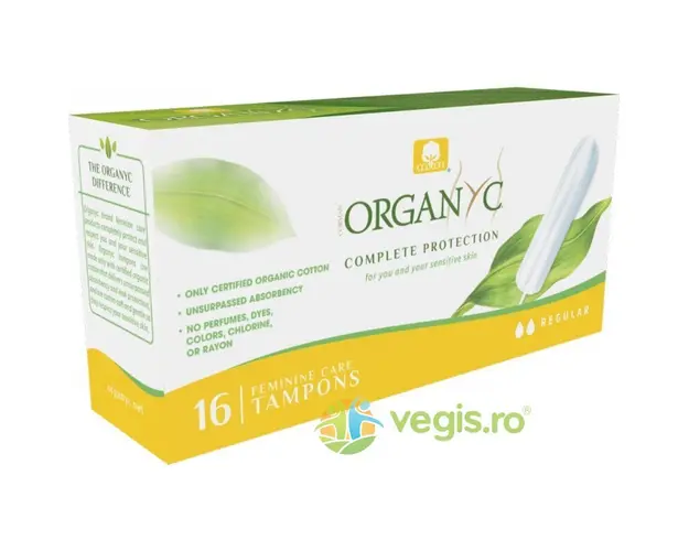 Tampoane din Bumbac Organic Regular 16buc