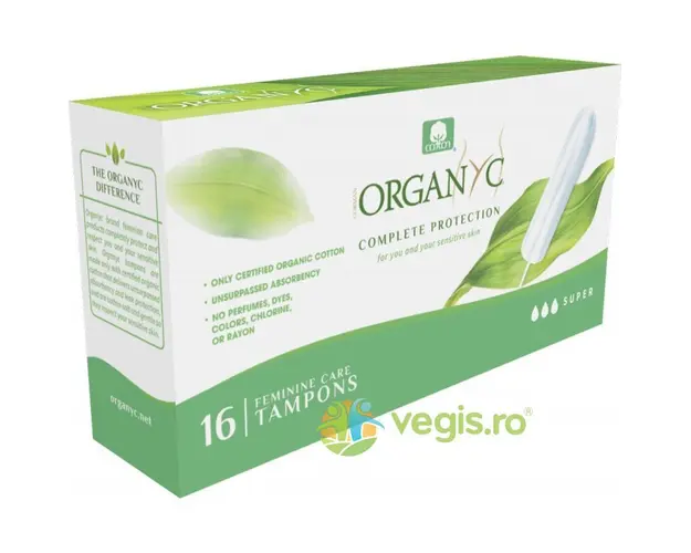 Tampoane din Bumbac Organic Super 16 buc