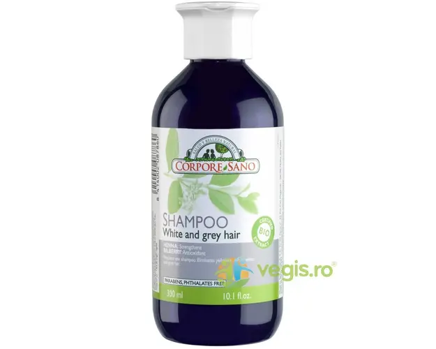 Sampon cu Henna pentru Par Alb si Grizonat 300ml