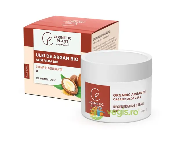 Crema Regeneranta de Zi cu Ulei Argan si Aloe Vera 50ml