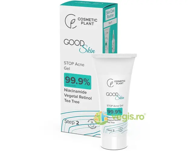 Gel Stop Acnee cu Niacinamida, Retinol Vegetal si Tea Tree Good Skin 30ml