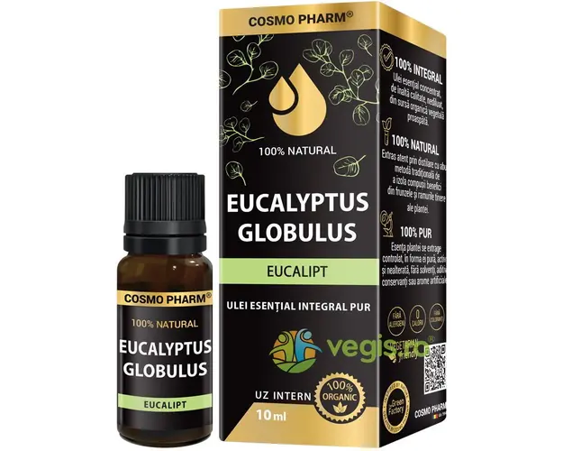 Ulei Esential Integral de Eucalipt pentru Uz Intern 100% Natural 10ml