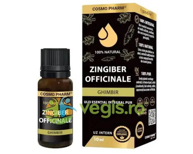 Ulei Esential Integral Pur de Ghimbir (Uz Intern) 10ml