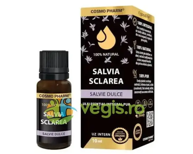 Ulei Esential Integral Pur de Salvie Dulce (Uz Intern) 10ml