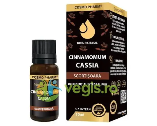Ulei Esential Integral Pur de Scortisoara Cassia (Uz Intern) 10ml
