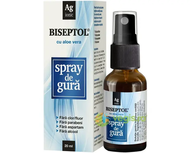 BiSeptol Spray de Gura cu Aloe Vera 20ml