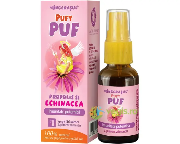 Pufy Puf Ingerasul - Propolis Si Echinacea Spray Fara Alcool 20ml
