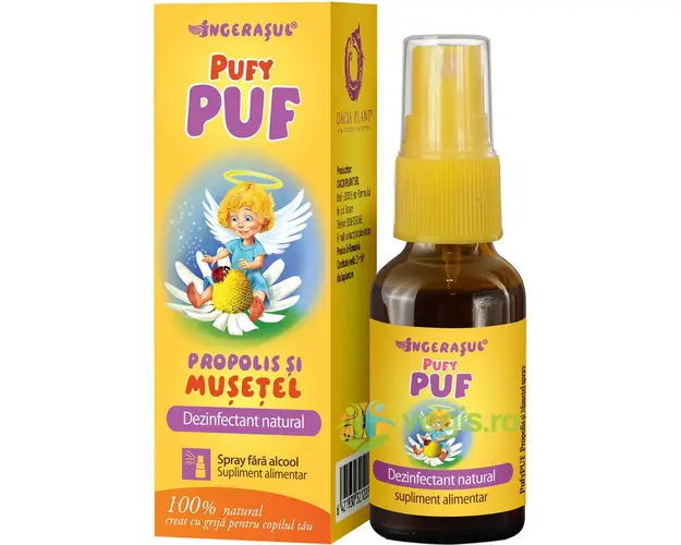 Pufy Puf Ingerasul - Propolis Si Musetel Spray Fara Alcool 20ml