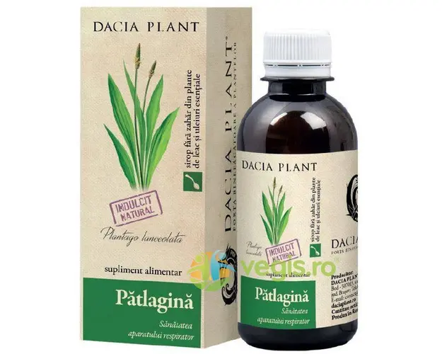 Sirop De Patlagina Fara Zahar 200ml