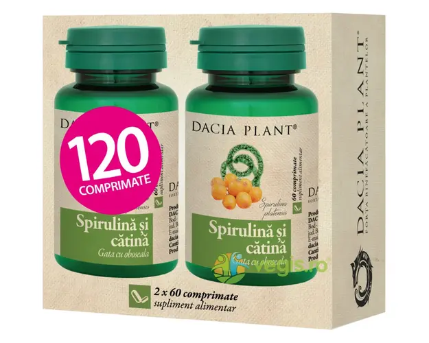 Spirulina si Catina 120cpr