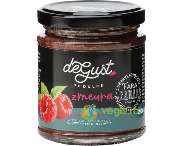 Dulceata de Zmeura fara Zahar Adaugat 200g