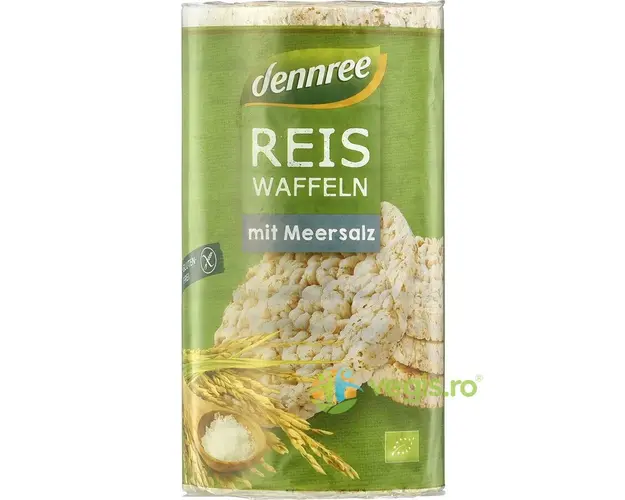 Vafe Din Orez Expandat cu Sare fara Gluten Ecologice/Bio 100g