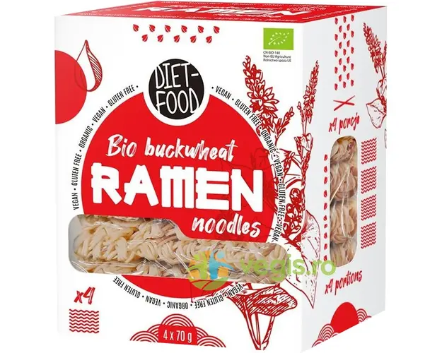 Paste Ramen tip Soba 100% Hrisca fara Gluten Ecologice/Bio 280g