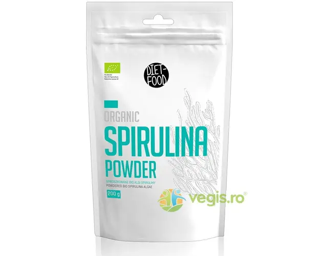 Spirulina Pudra Ecologica/Bio 200g