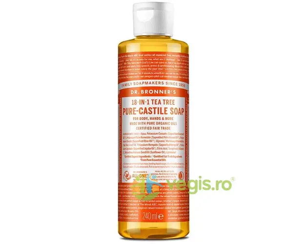 Sapun Lichid de Castilia 18in1 cu Arbore de Ceai Bio 240ml