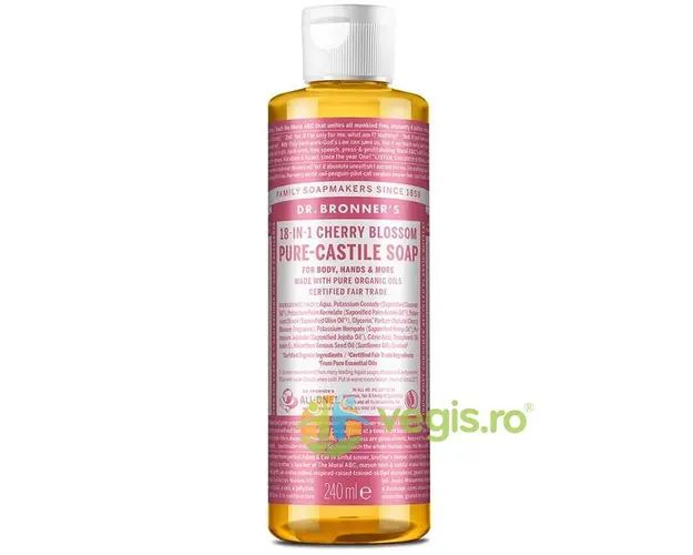 Sapun Lichid de Castilia 18in1 Cherry Blossom Bio 240ml