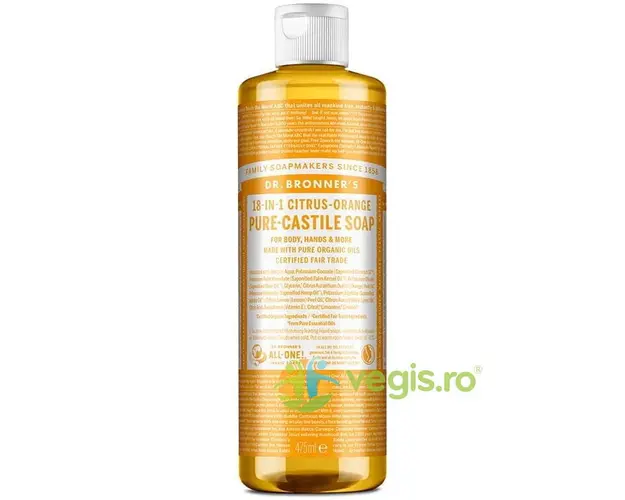 Sapun Lichid de Castilia 18in1 cu Citrice Bio 475ml