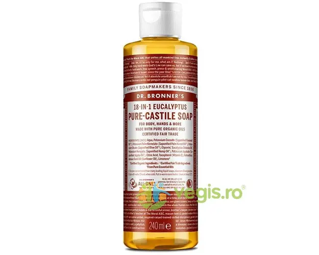 Sapun Lichid de Castilia 18in1 cu Eucalipt Bio 240ml