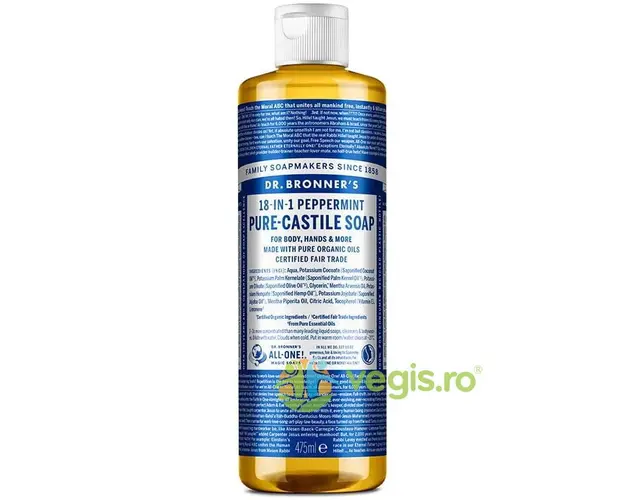Sapun Lichid de Castilia 18in1 cu Menta Bio 475ml