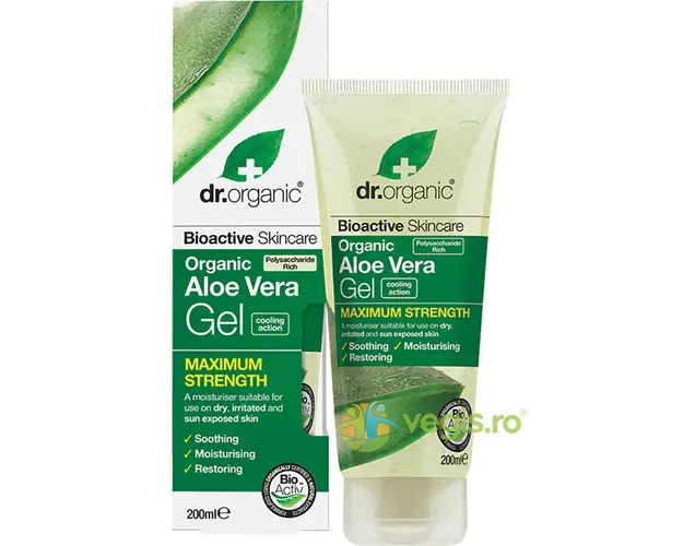 Gel cu Aloe Vera Bioactiv Maximum Strenght 200ml
