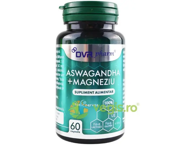 Ashwagandha + Magneziu 60cps