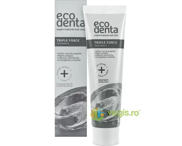 Pasta de Dinti cu Triplu Efect pentru Dinti Sensibili fara Fluor 75ml